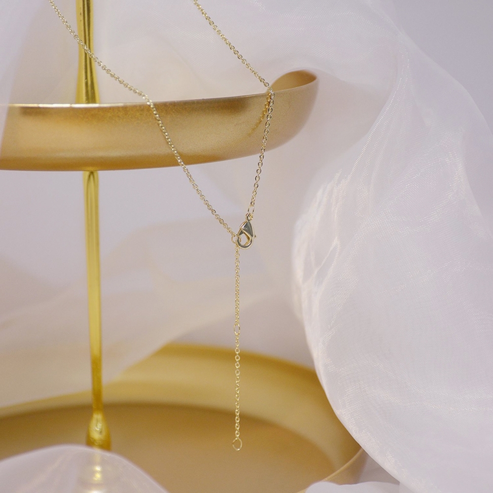 14k gold diamond wing necklace - Picture 5 of 5